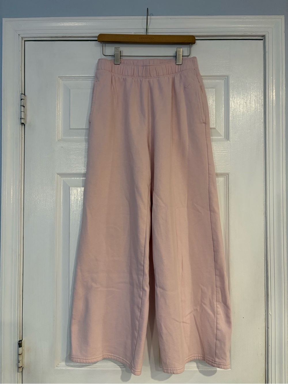 Hollister Light Pink Wide-Leg Sweatpants